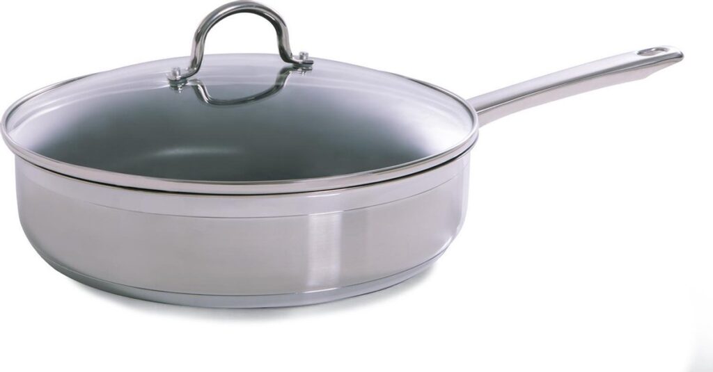 BK Allround hapjespan 28 cm - met glazen deksel - inductie